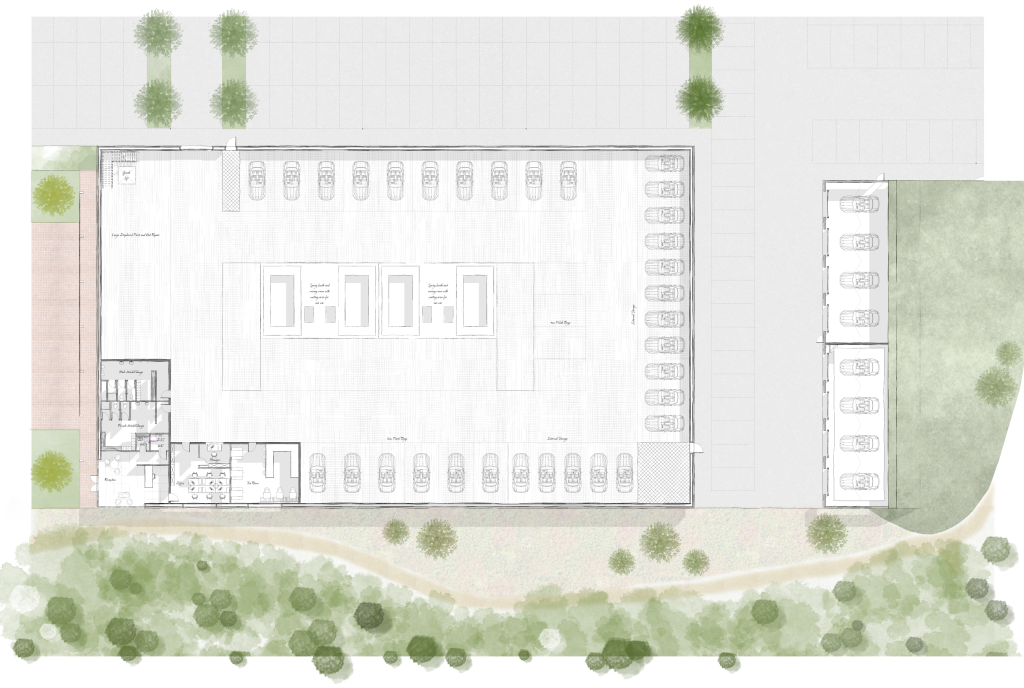 Bodyshop Ground Floor Plan